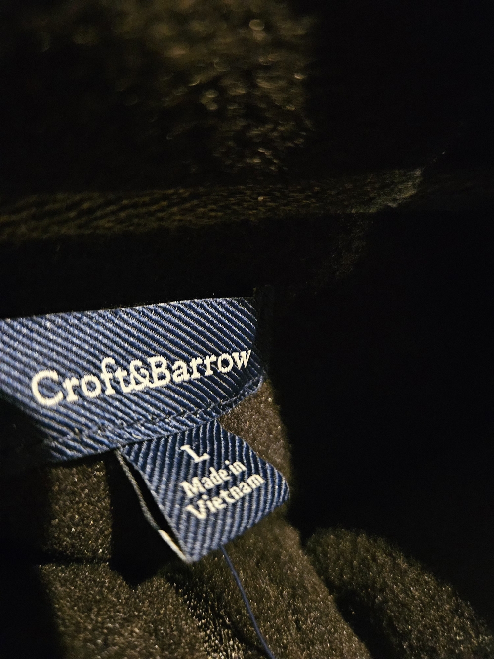 Croft & Barrow Black fleece